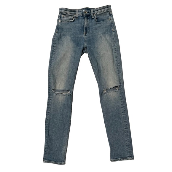 Rag & Bone Nina Tulsa Highrise Skinny Medium Wash Jeans, Sz 26 - Picture 4 of 16